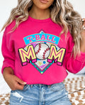 T-Ball Mom Pink Crewneck