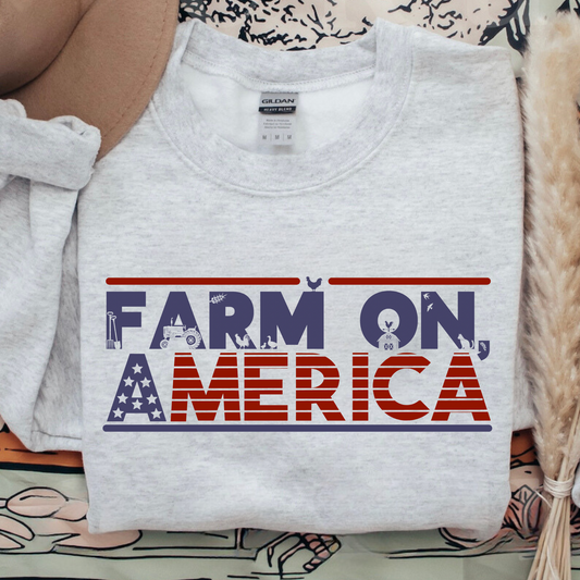 Farm On America Crewneck Sweatshirt