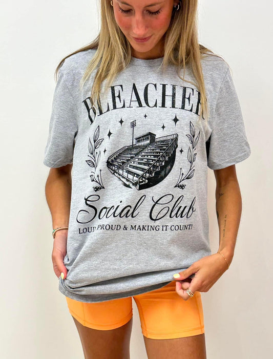 BLEACHER SOCIAL CLUB - GRAY TEE