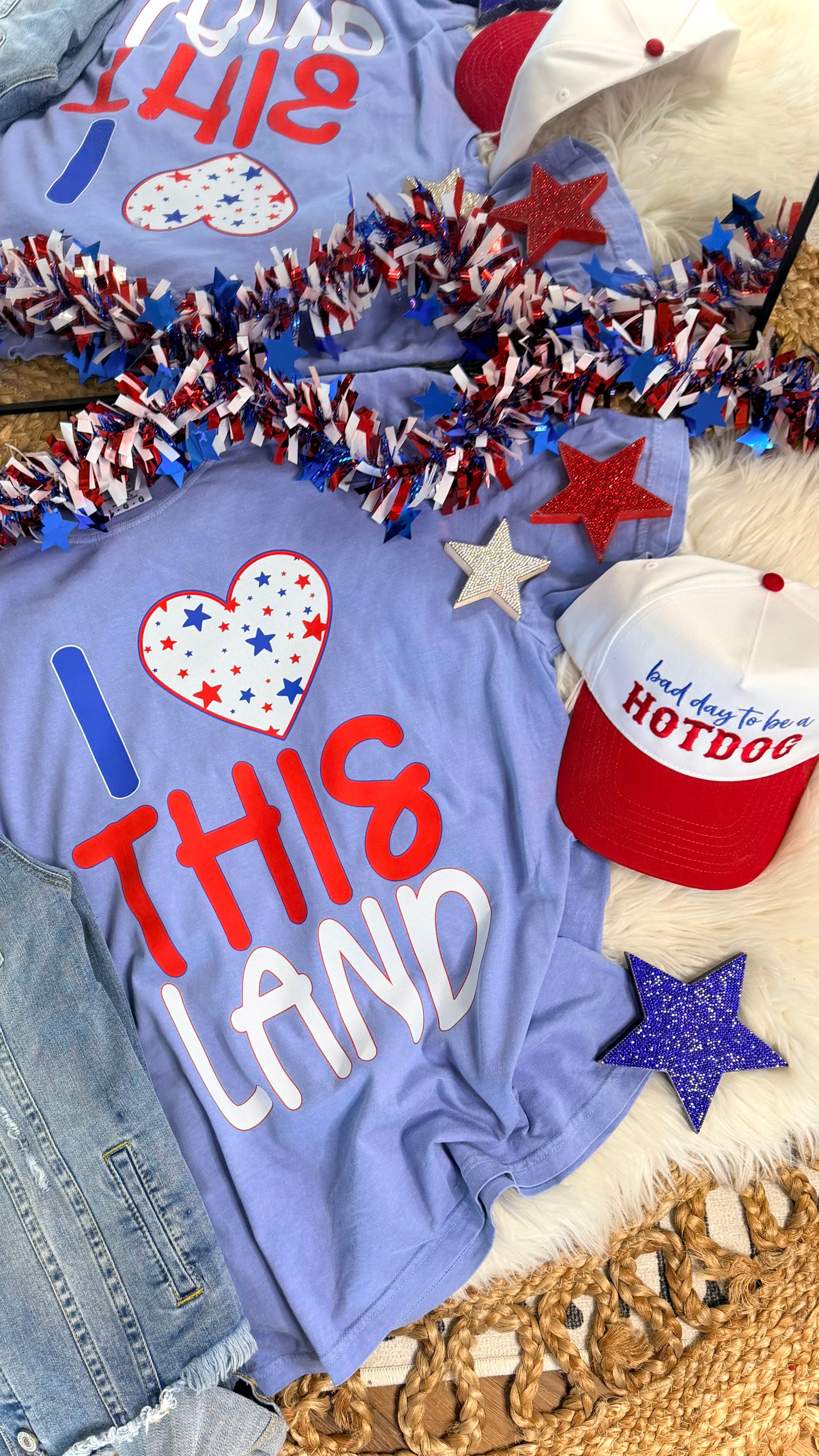 I ❤️ This Land - Blue Tee