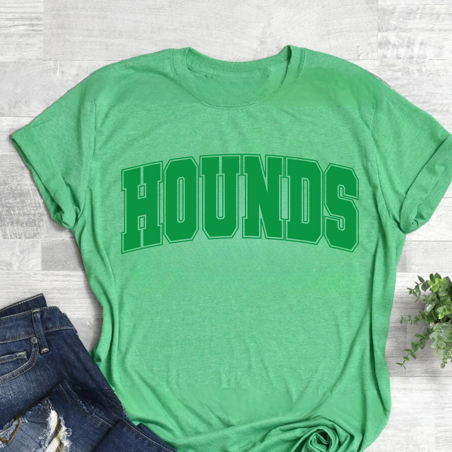 Hounds tone on Tone Heathered Green Tee