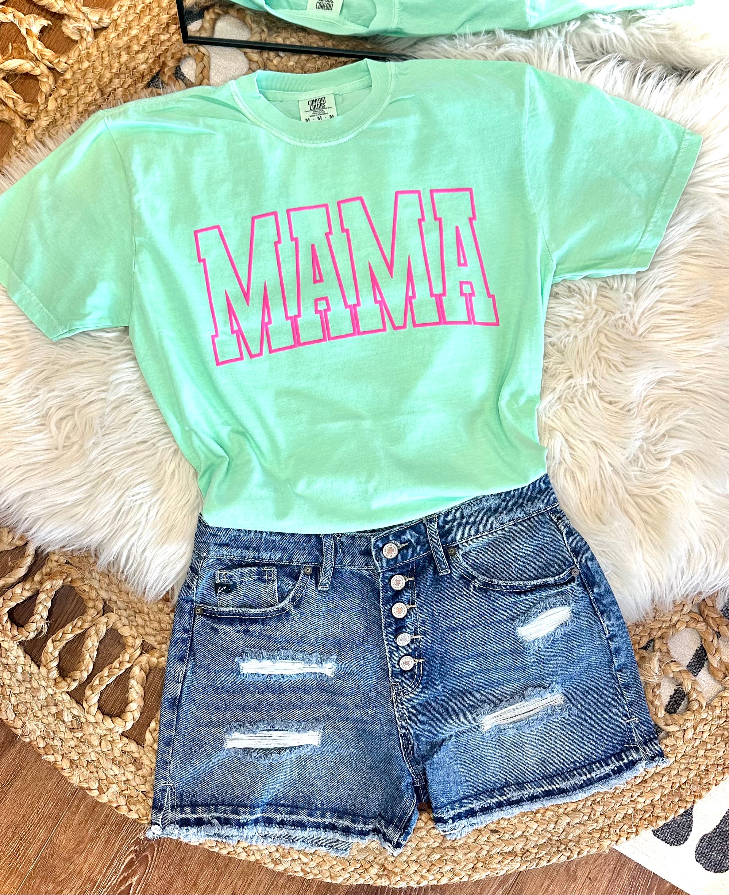 PUFF MAMA - ISLAND REEF GREEN TEE