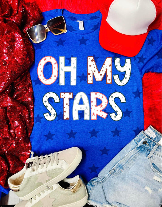 Oh My Stars Blue Star Tee