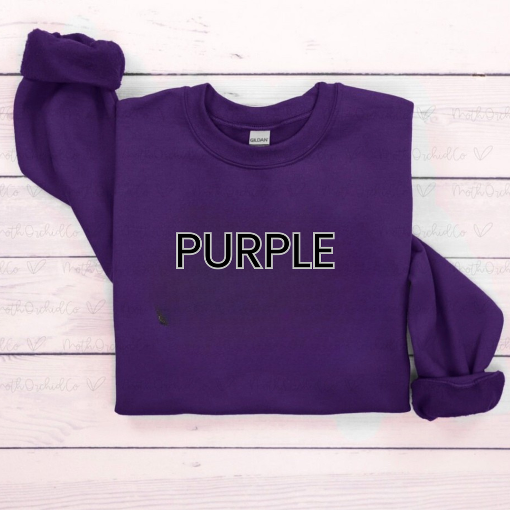 Custom OUTLINE Embroidered Sweatshirt