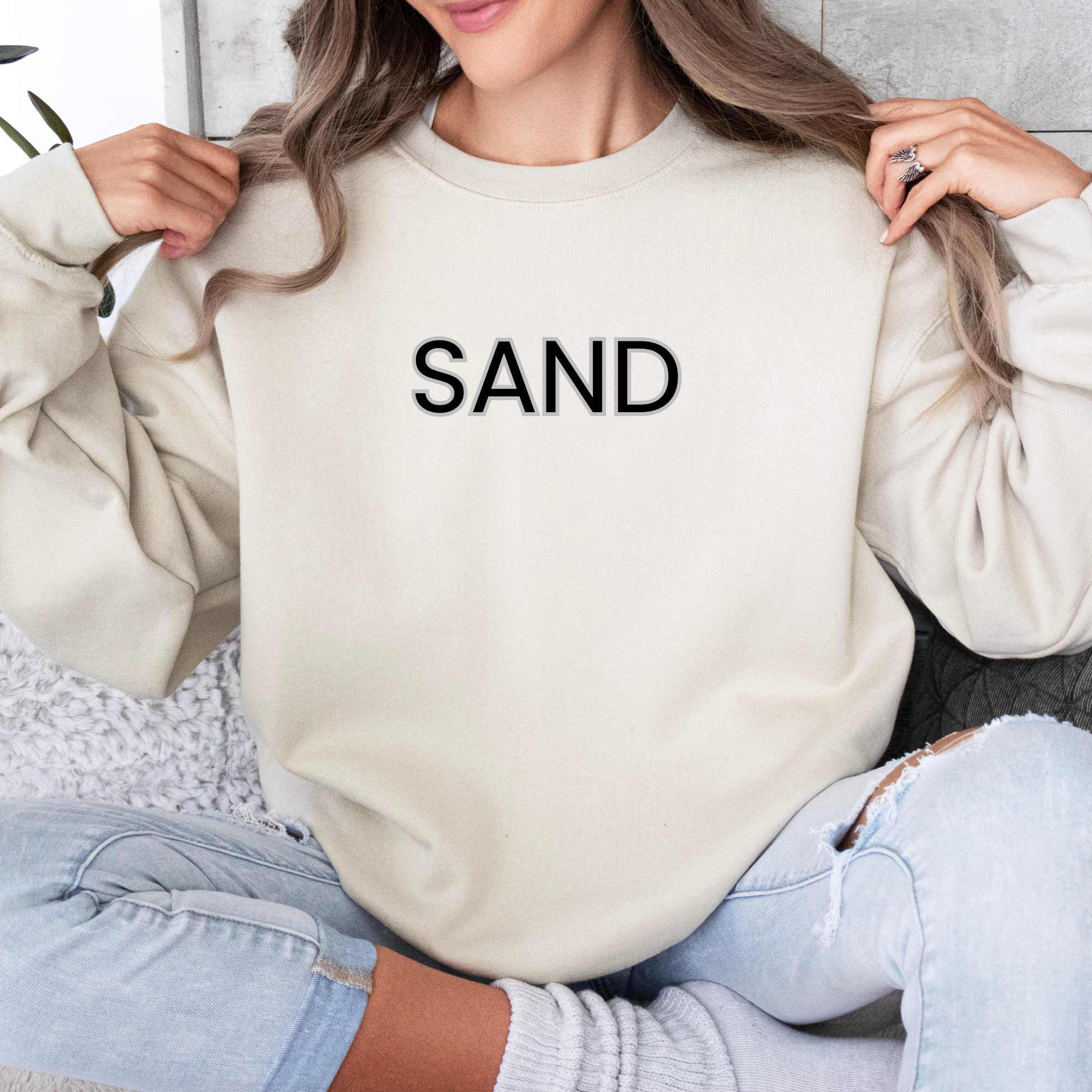 Custom OUTLINE Embroidered Sweatshirt