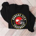 Kansas City Circle Black Crewneck