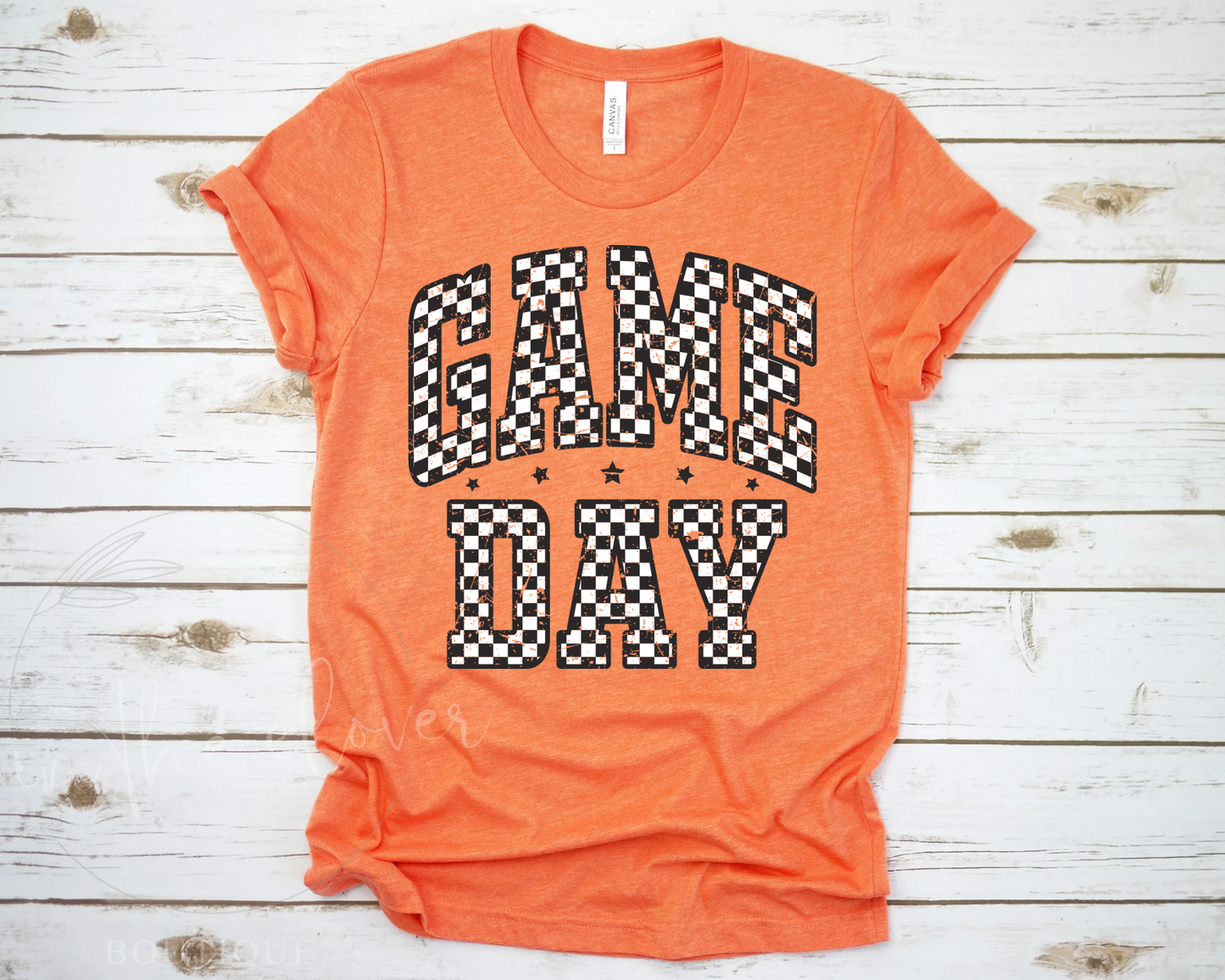 CHECKERED GAME DAY TEE