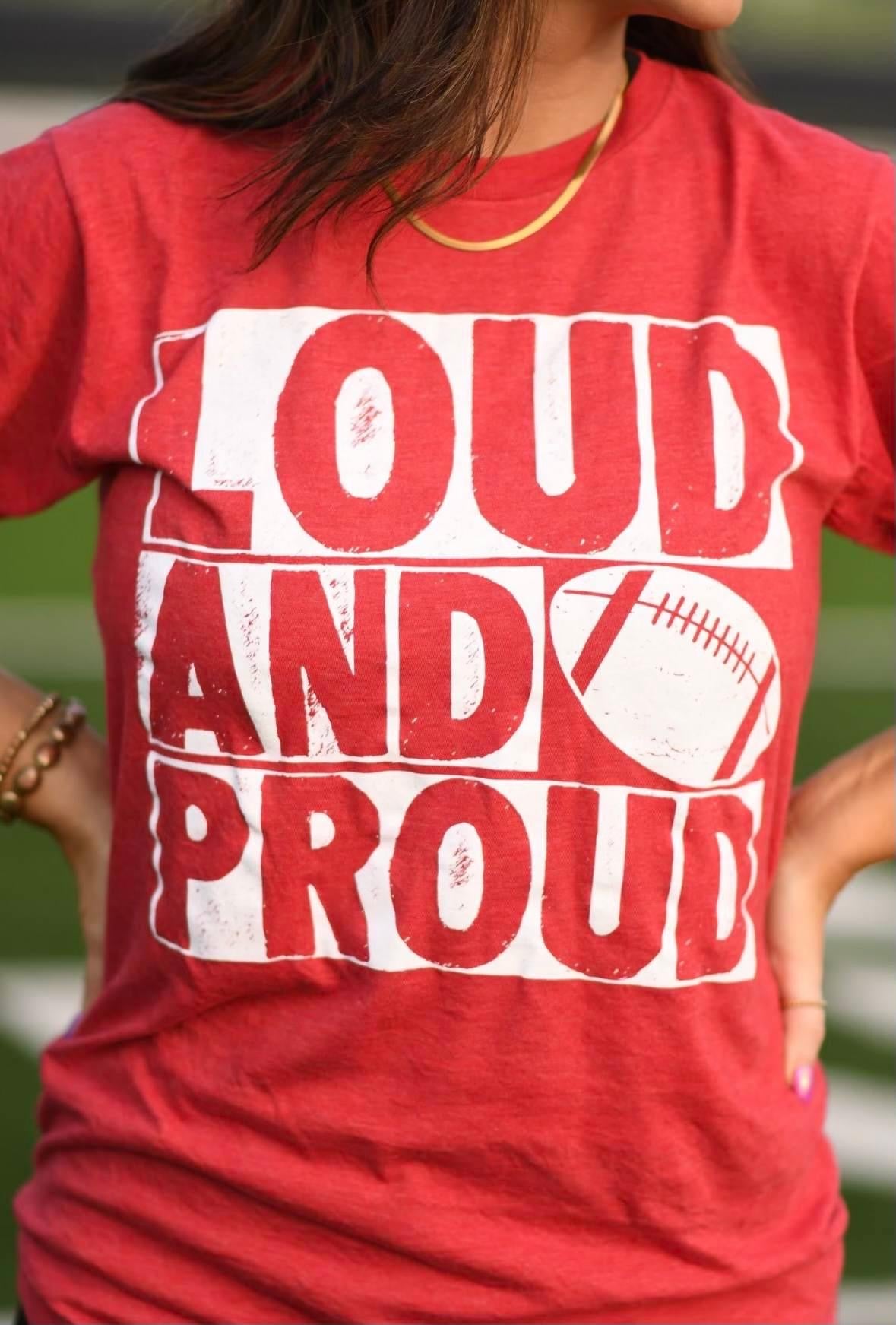 LOUD & PROUD FOOTBALL BLOCK TEE