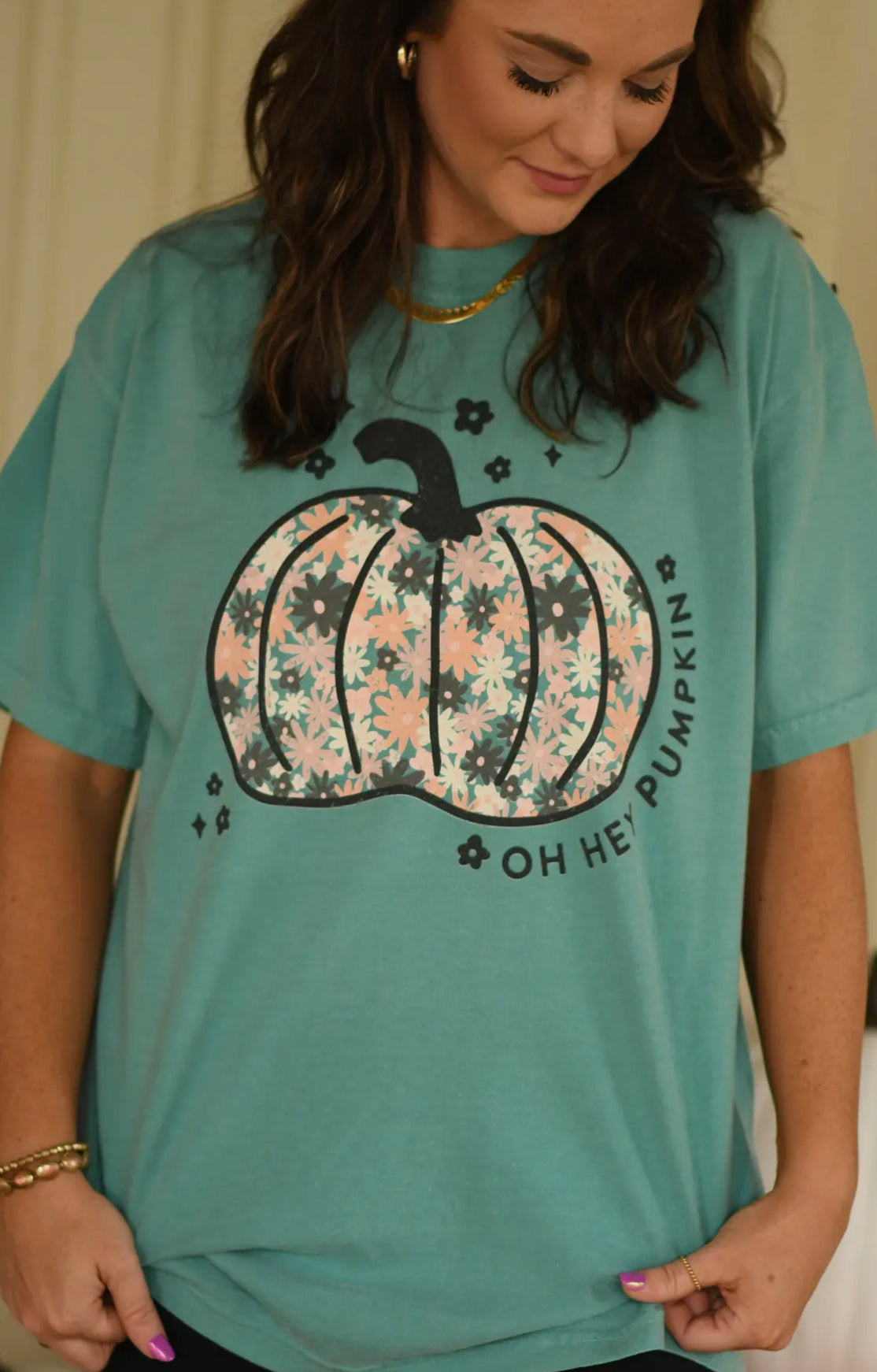 OH HEY PUMPKIN - SEAFOAM COMFORT COLORS