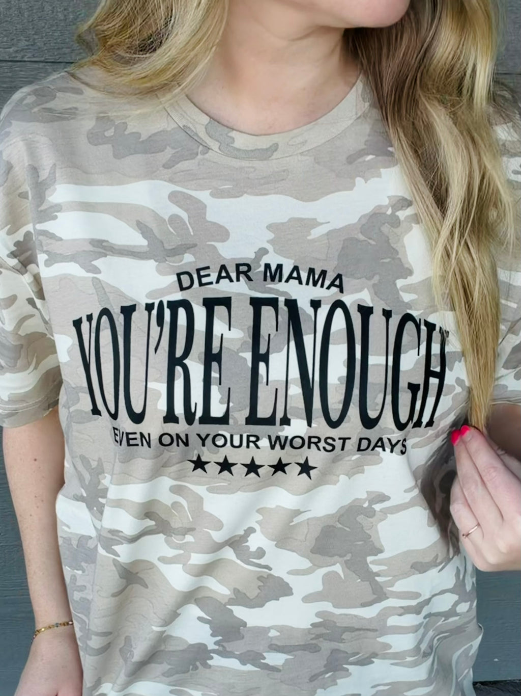 You’re Enough - Neutral Camo Tee