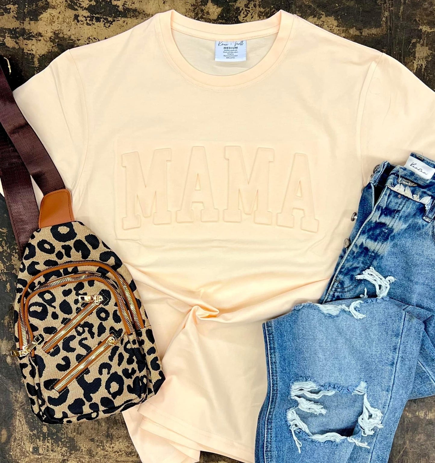 Embossed Mama Tee