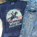 WRANGLING FERAL CHILDREN - NAVY TEE