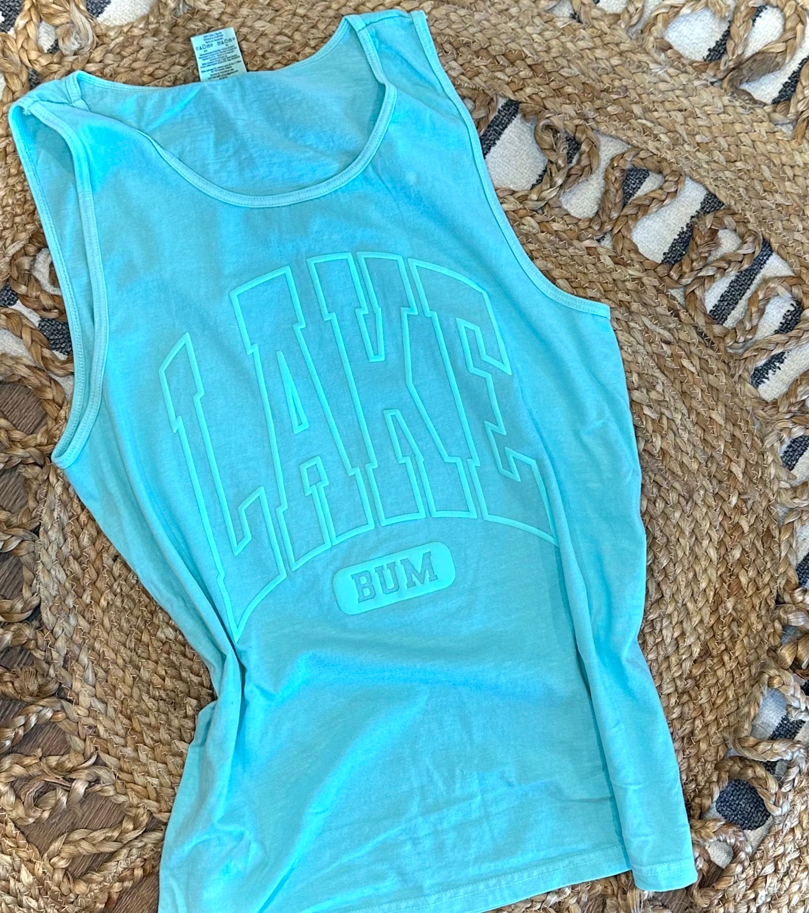 Puff Lake Bum - Mint Tank Top