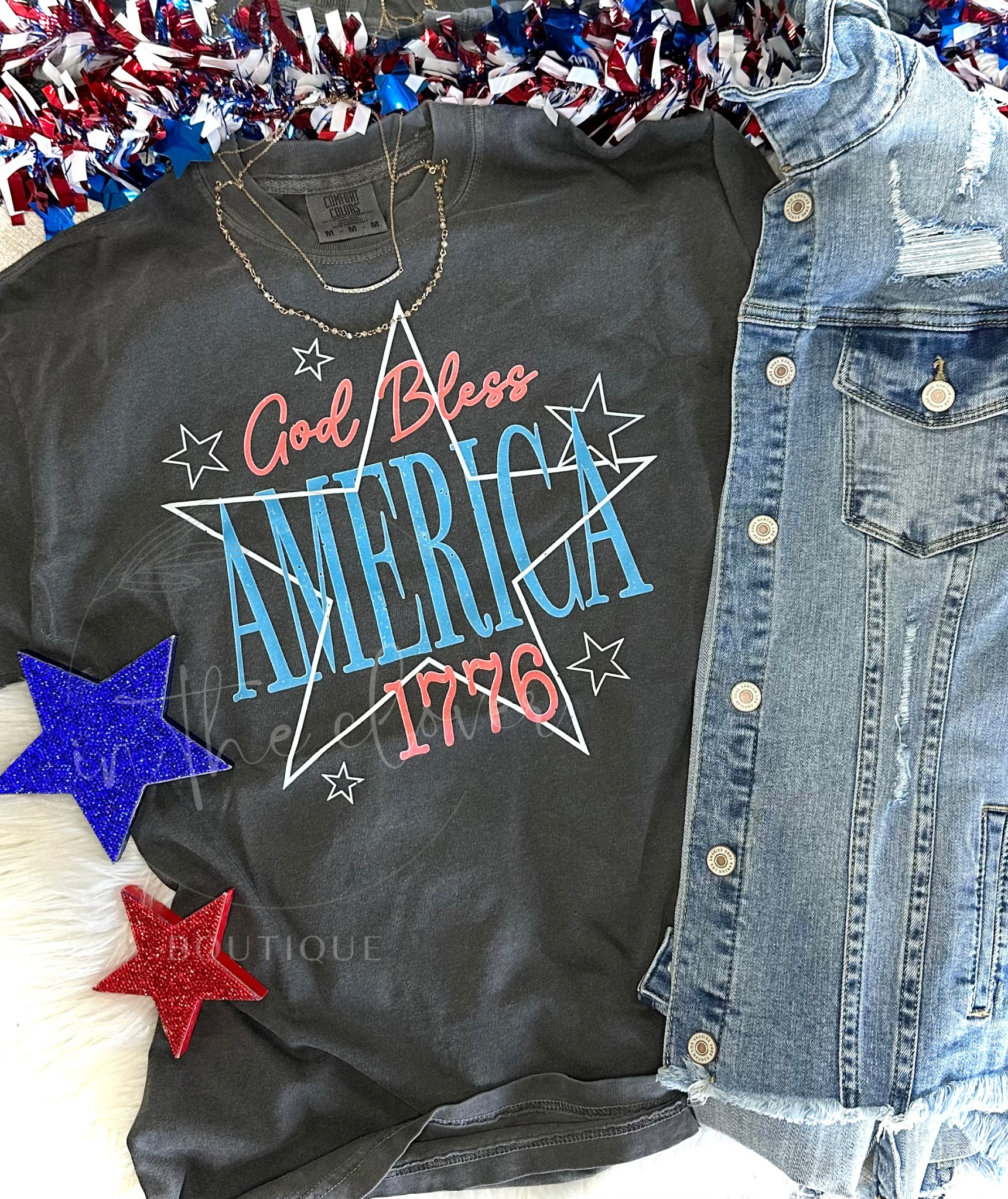 GOD BLESS AMERICA - PEPPER TEE