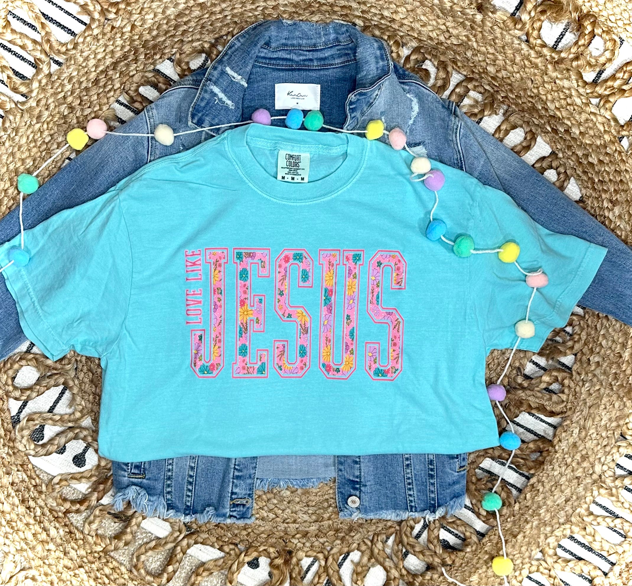 LOVE LIKE JESUS - MINT TEE