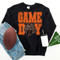 Red Oak Tigers Distressed Game Day Black Crewneck