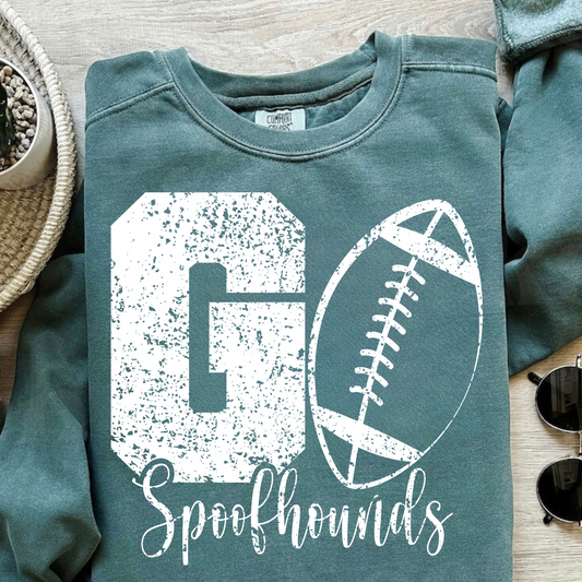 Go Spoofhounds Football Comfort Colors Crewneck