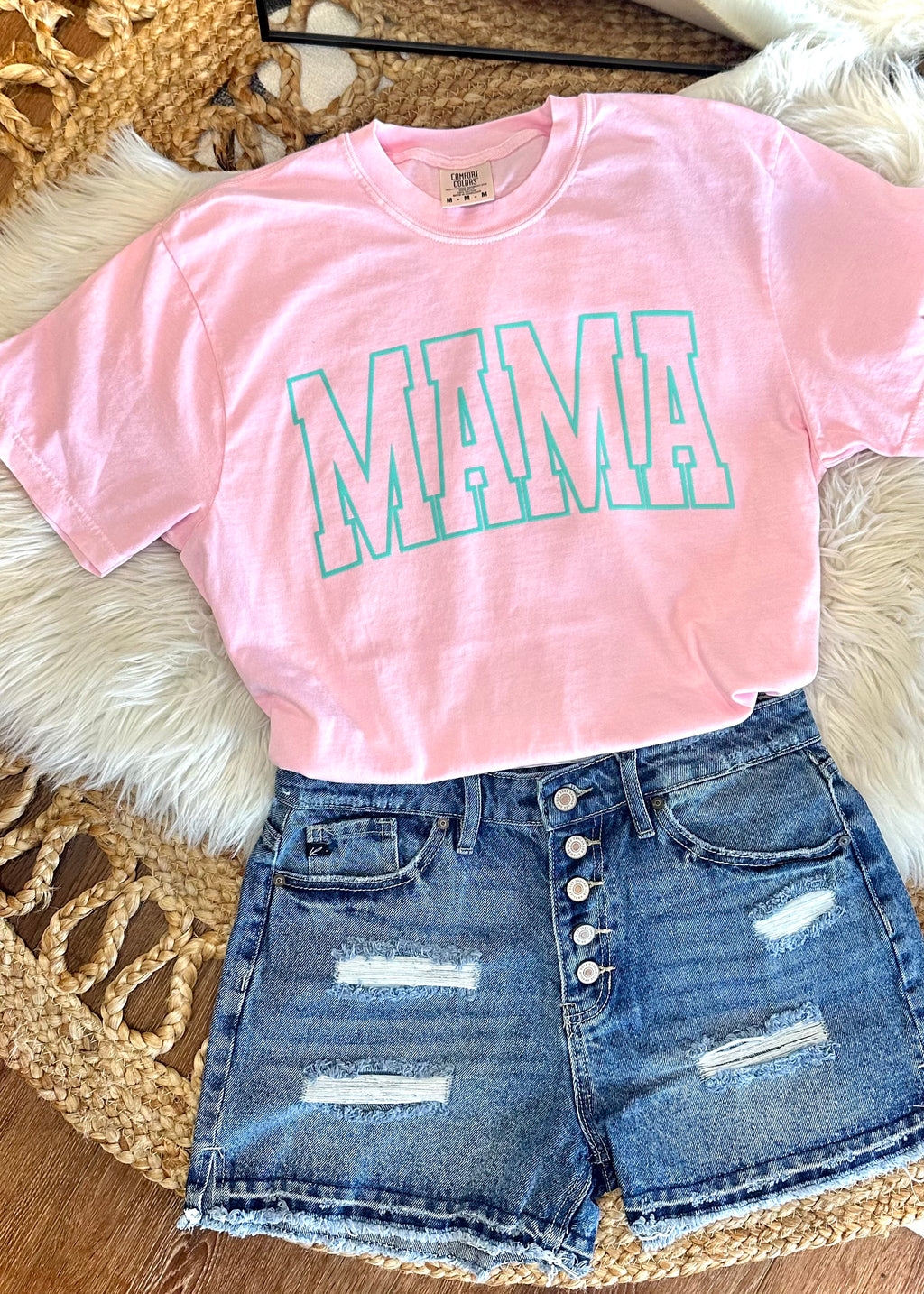 PUFF MAMA - LIGHT PINK TEE