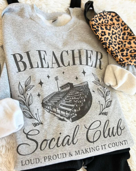 BLEACHER SOCIAL CLUB - GRAY CREWNECK