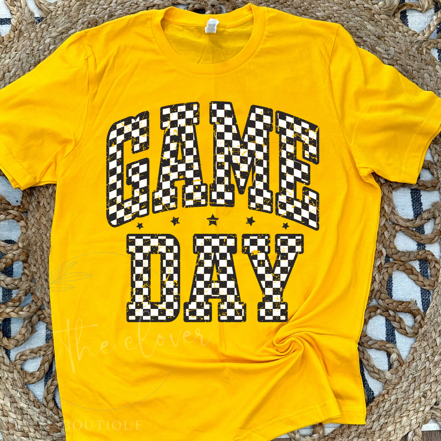 CHECKERED GAME DAY TEE