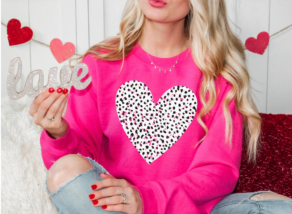 DALMATION HEART - HELICONIA CREWNECK