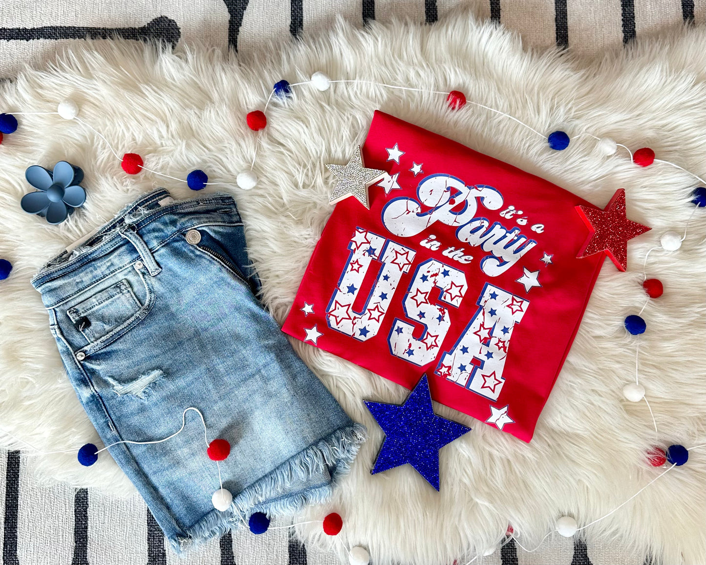 It's a Party in the USA Red Bella Tee