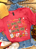 Saving Lives & Game Day Vibes - Red Tee