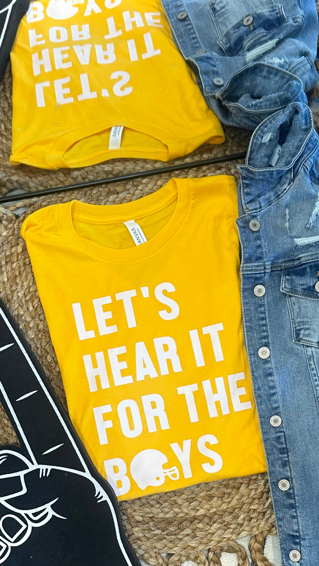 LET’S HEAR IT FOR THE BOYS - YELLOW TEE