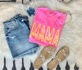 YELLOW MAMA - PINK TEE