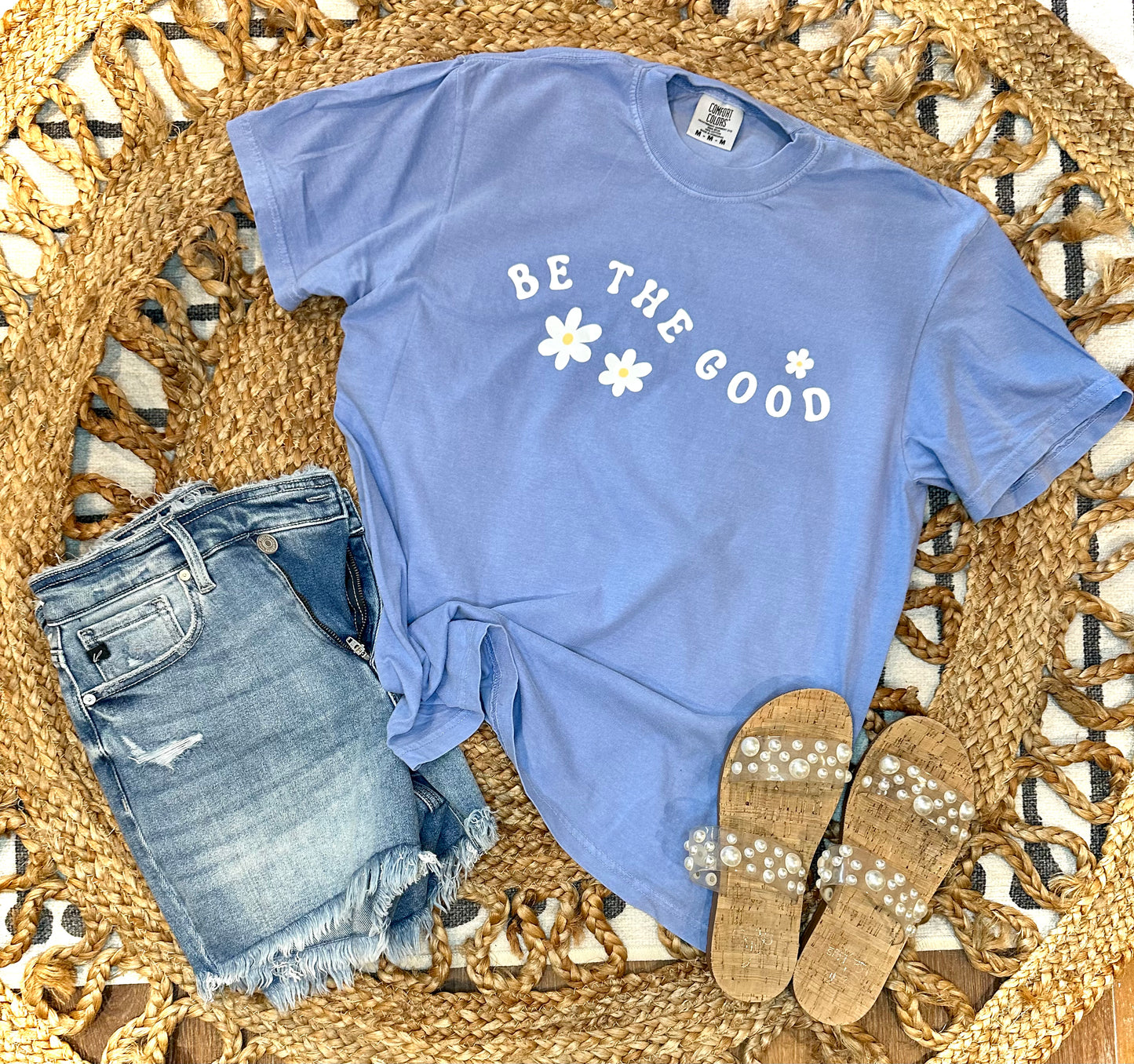 BE THE GOOD TEE - WASHED DENIM TEE