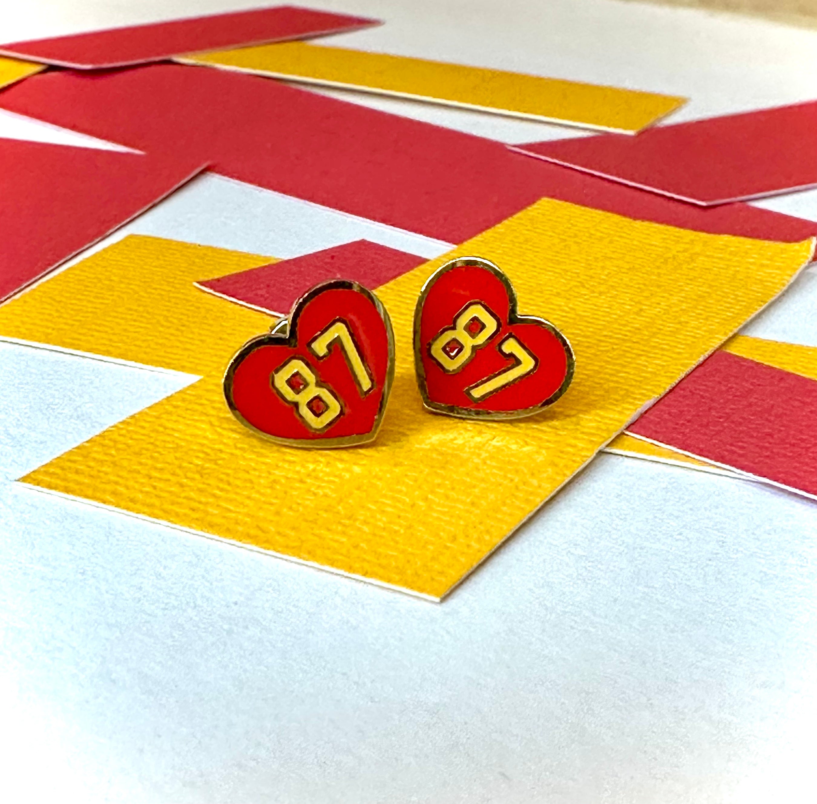 87 Heart KC Earrings