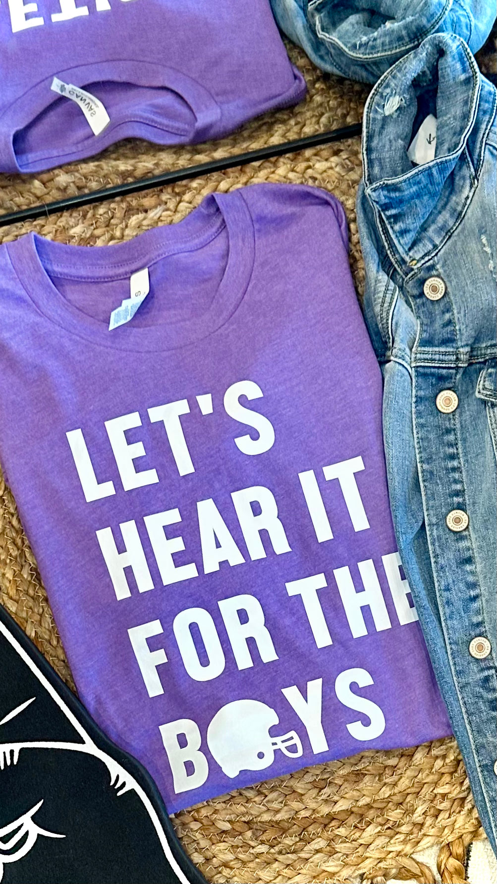 LET’S HEAR IT FOR THE BOYS - PURPLE TEE