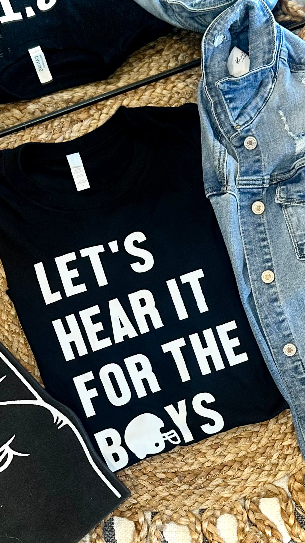 LET’S HEAR IT FOR THE BOYS - BLACK TEE