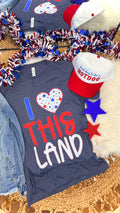 I ❤️ This Land - Heather Navy Tee