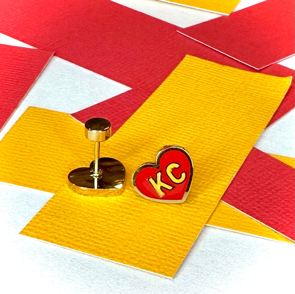 KC Heart Earrings