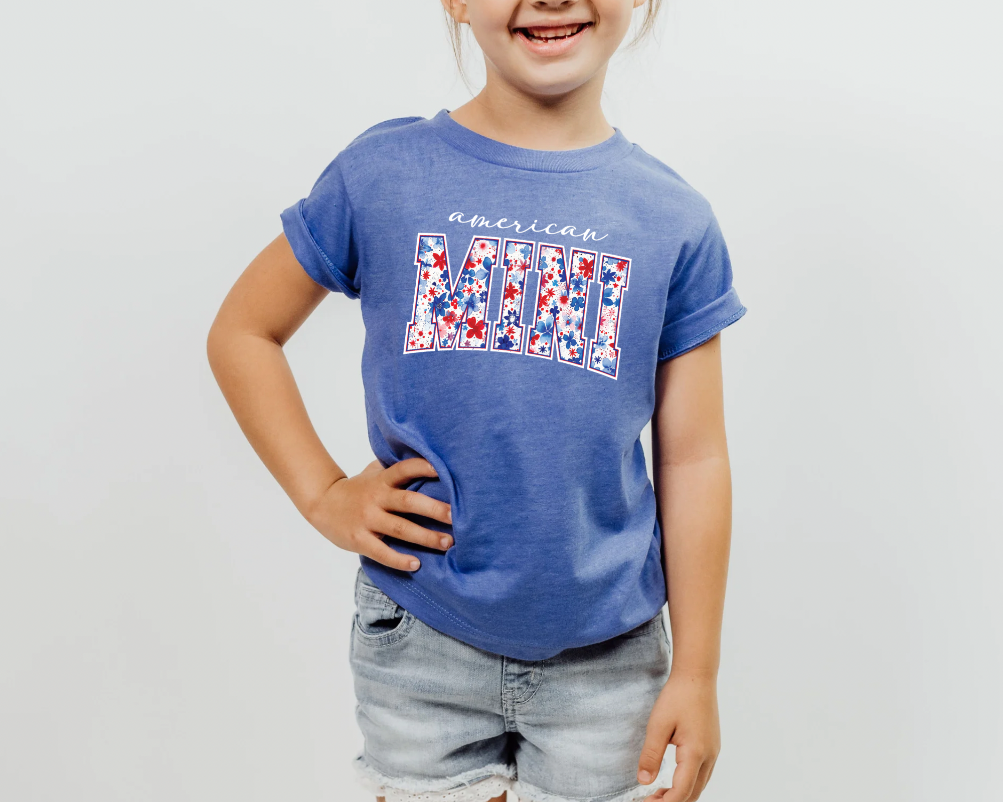 AMERICAN MINI - BLUE TEE