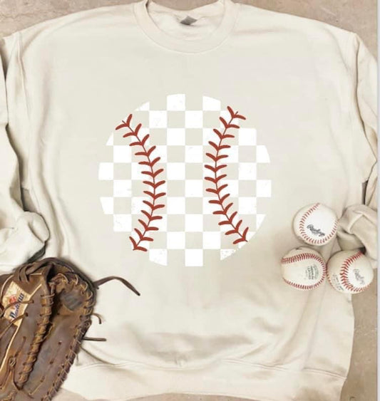 Checkered Baseball Sand