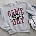 Game Day Pennant Go Fight Win Flag - Black & Maroon