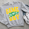 Game Day Pennant Go Fight Win Flag - Green & Gold