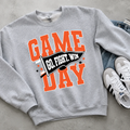 Game Day Pennant Go Fight Win Flag - Black & Orange