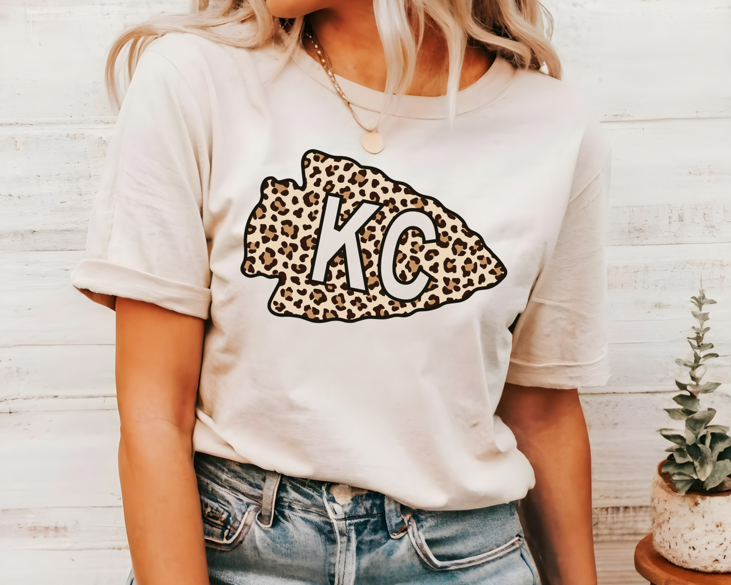 Leopard KC Natural Bella Tee