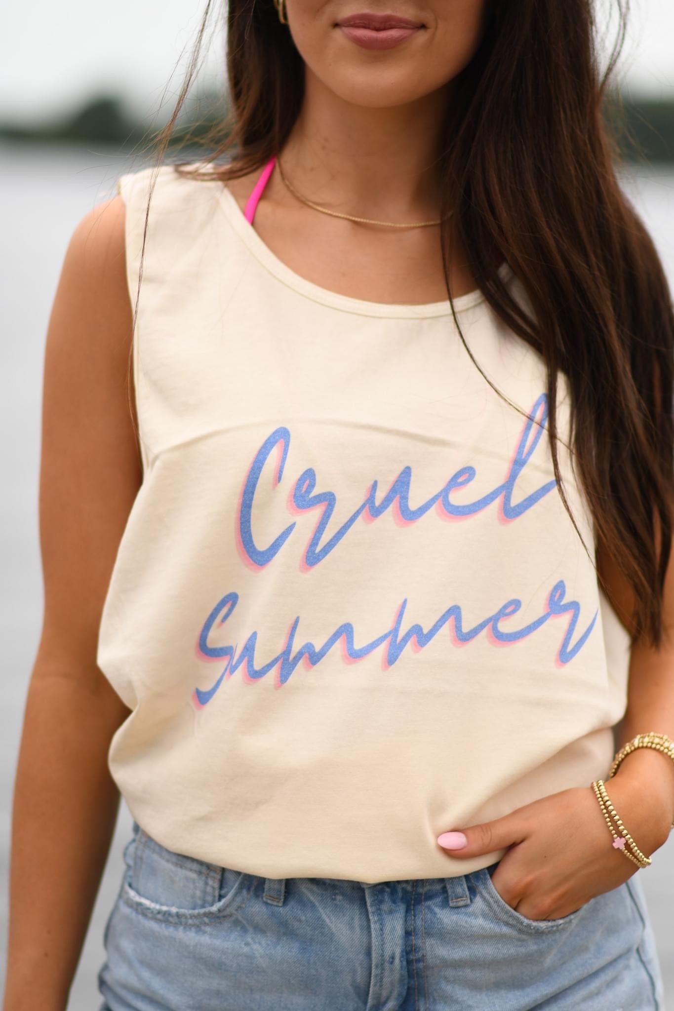 CRUEL SUMMER - IVORY TANK