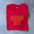Embroidered Dot Kansas City - Red Crenweck