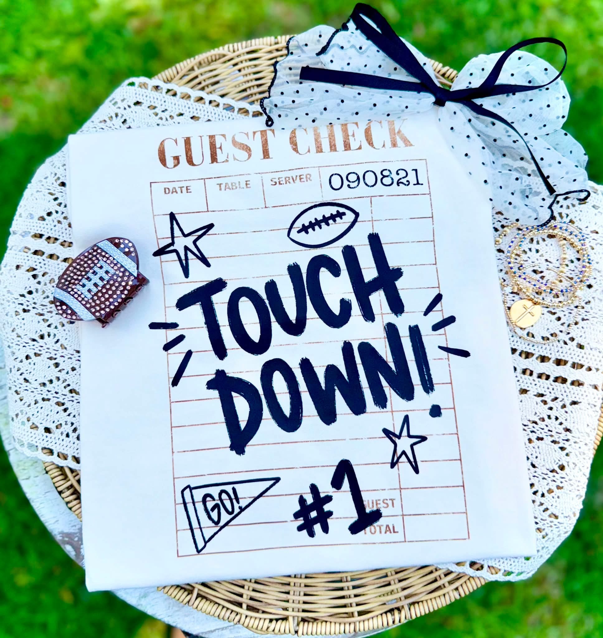 Football Check - White Tee