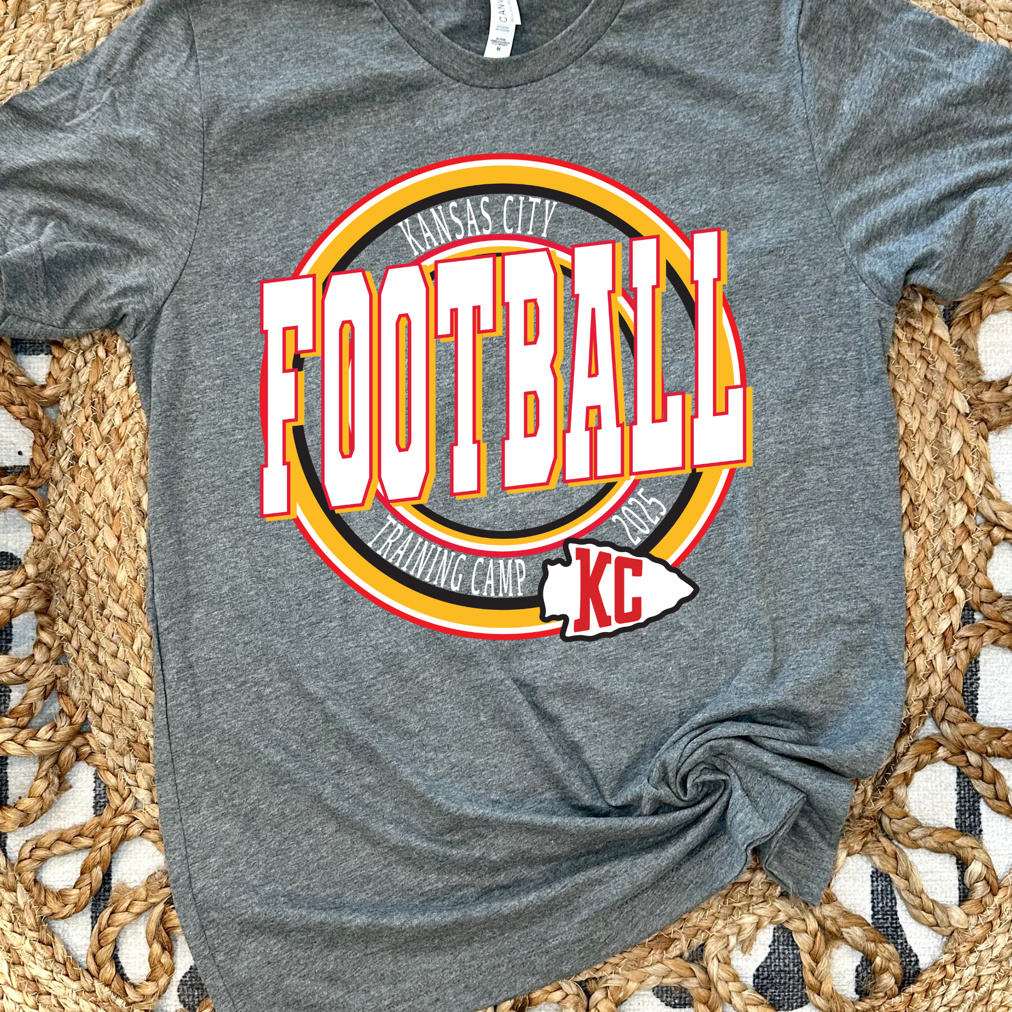 Kansas City Football Training Camp 2025 -  Graphite Heather Tee
