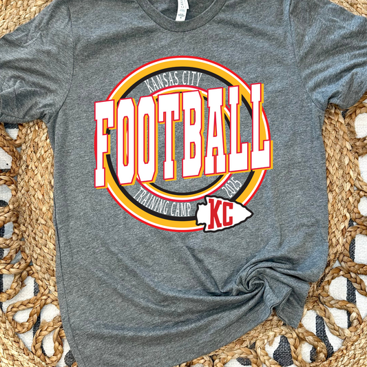 Kansas City Football Training Camp 2025 -  Graphite Heather Tee