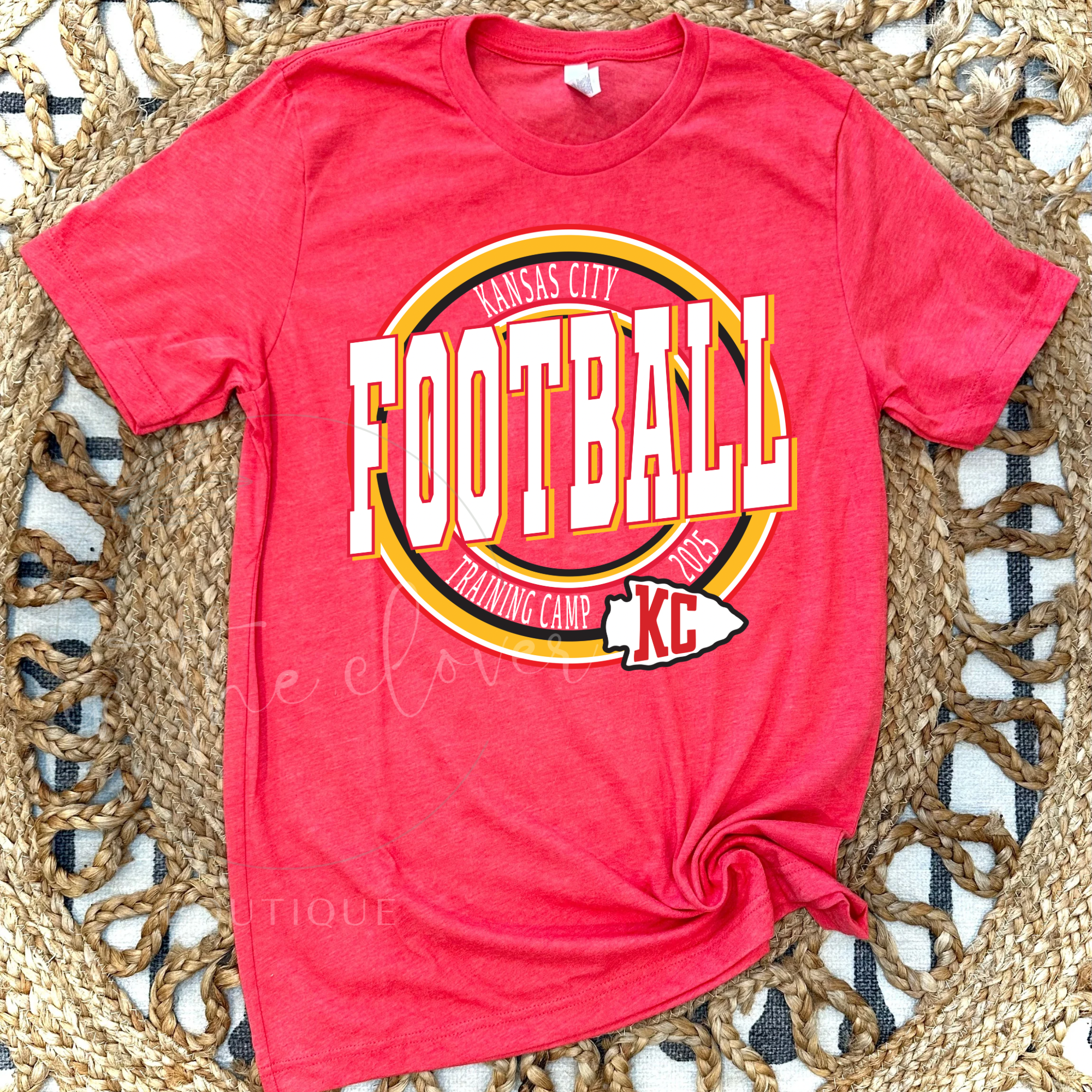 Kansas City Football Training Camp 2025 -  Heather Red Tee