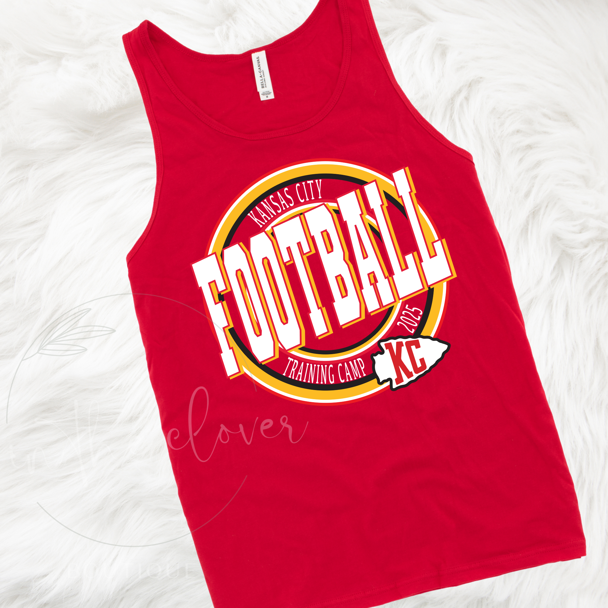 Kansas City Football Training Camp 2025 -  Red Tank Top