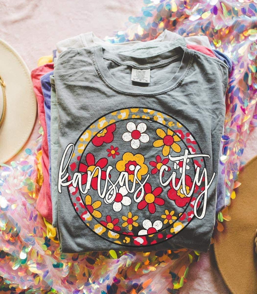 Floral Retro Kansas City Tee