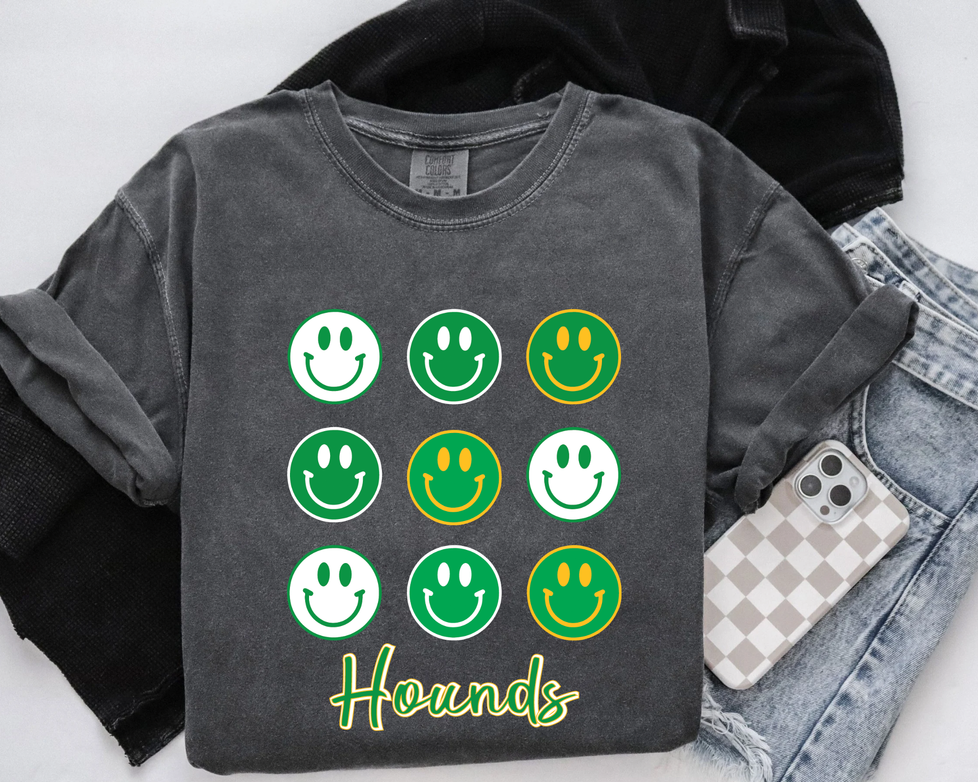 HOUNDS SMILEY - PEPPER TEE